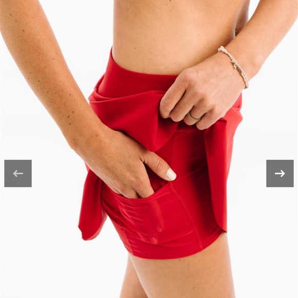 Red Grand Slam Skirt - Picture 2 of 3